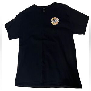Sex wax, surfing brand men's medium Black T-Shirt with Logo